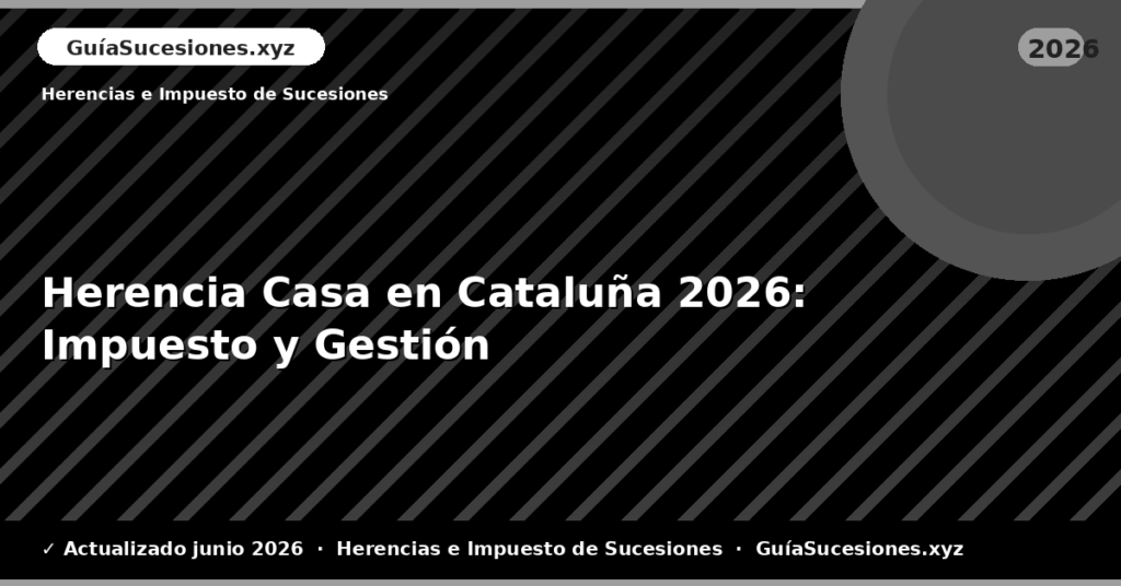 Herencia Casa en Cataluña: Impuesto y Gestión