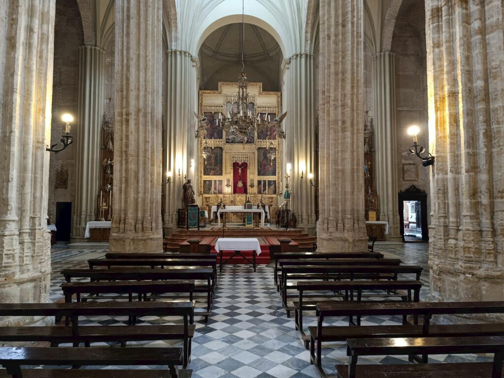 Explore the grand architecture of a historic church in Utrera, Andalucía, captured with stunning det